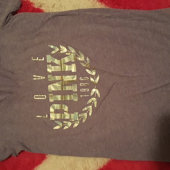 Victoria's Secret PINK v neck soft tee - Picture 3 of 3